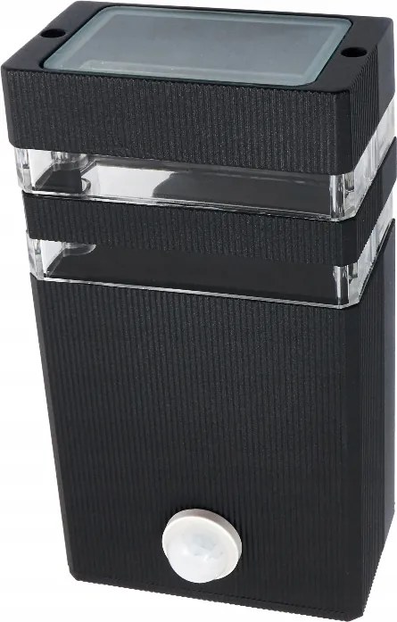 BERGE LED vonkajšie svietidlo INEZ čierne PIR - 1 x GU10 - 230V