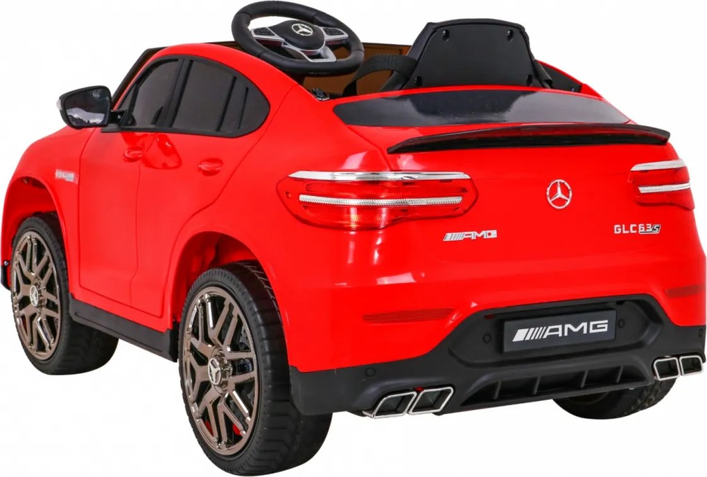 Ramiz Elektrické autíčko Mercedes Benz GLC63S SUV pre deti červené + diaľkové ovládanie