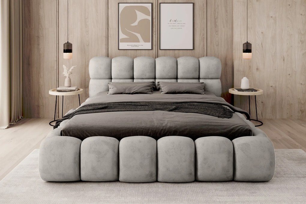 ČALÚNENÁ POSTEĽ ASHLEY 140x200 APHRODITE 20 GREY