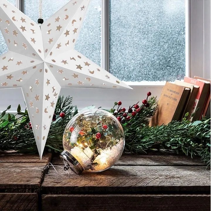 Tutumi Tutumi, LED podsvietená papierová hviezda 60cm SY-001, biela, CHR-05001