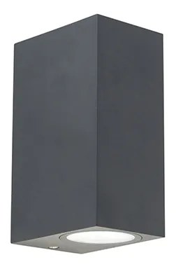 Moderná nástenná lampa tmavosivá 2-svetlá IP44 - Baleno