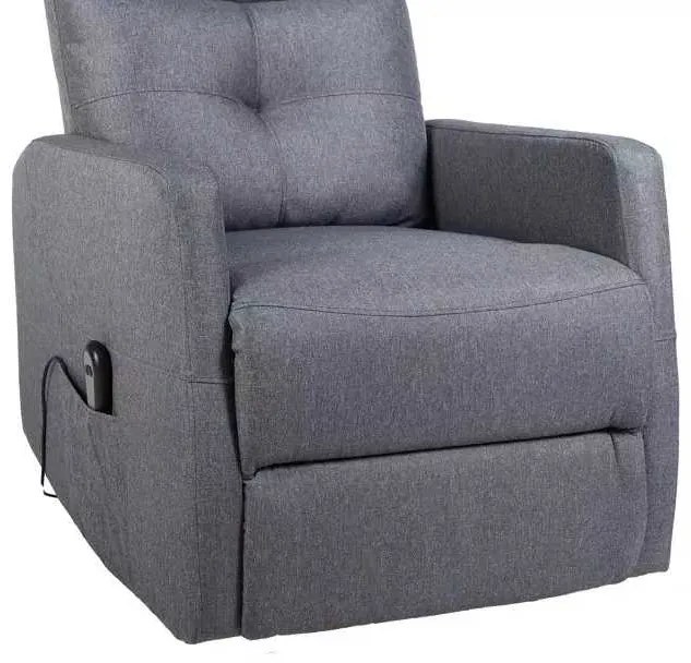 LuxuryForm DESIGN Elektricky polohovateľné televízne kreslo SEMIR - šedé