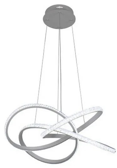 Stmievateľný LED luster na lane, 95 W, 230 V, 3000–6500 K, Ø 57 cm + diaľkový ovládač