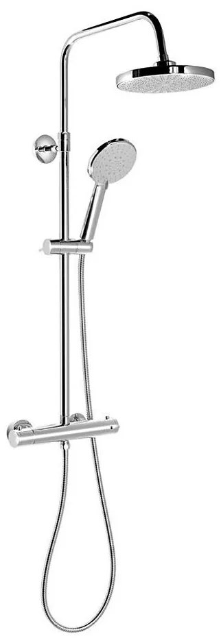 Aqualine - Sprchová sada s termostatickou batériou LIGA lesklý chróm