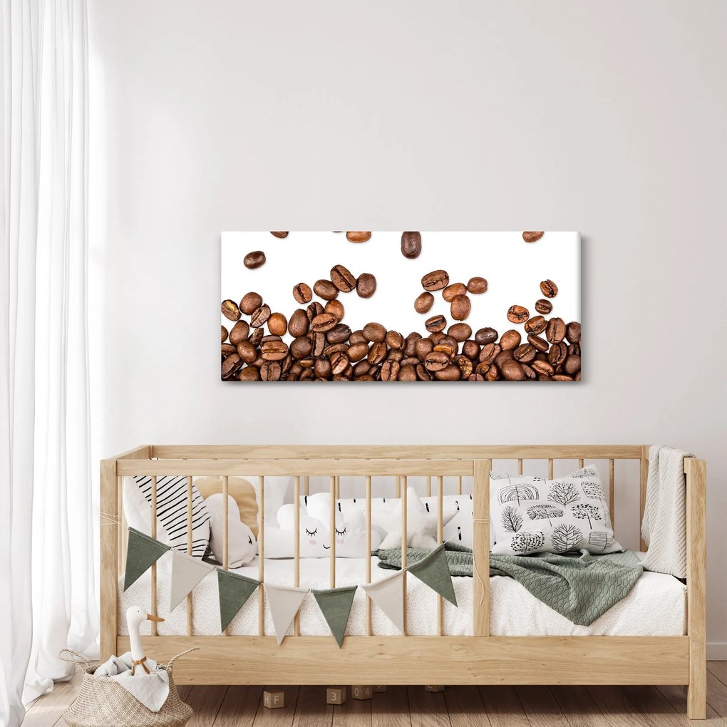 Obraz - Kávové zrná (120x50 cm)