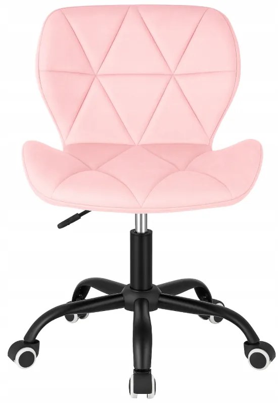 Ergonomická kancelárska otočná stolička – zamat žltá