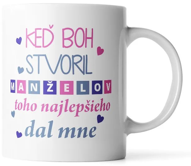 Sablio Hrnek Když Bůh stvořil manžely - 890 ml - XXL