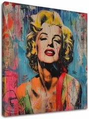 Obraz Marilyn Monroe - Rebelka vo farbách | 100% originál domaľovaný akrylom