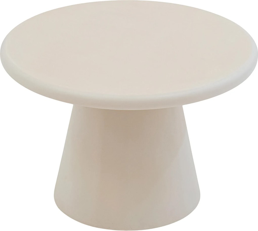 Kruhový konferenčný stolík Clav 60 cm - béžový
