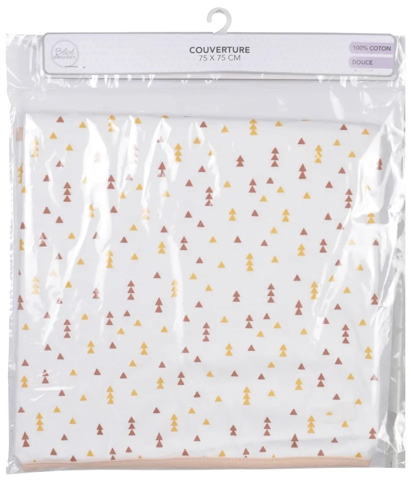 Biela bavlnená detská deka 75x75 cm Forest – Bébé Douceur