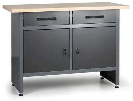 Pracovný stôl HOBBY III so zásuvkami a skrinkami