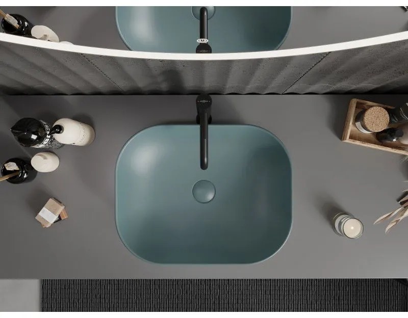 Mexen ROSA umývadlo, 50x40 cm, svetlo-zelená, 21095048