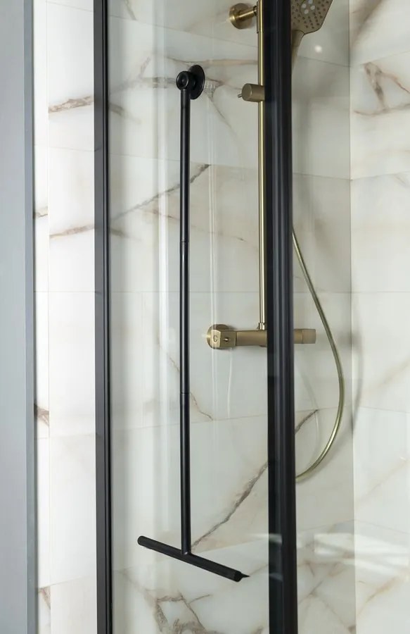 Aqualine Aqualine, Podlahová stierka 300x890mm, čierna, SQ121B