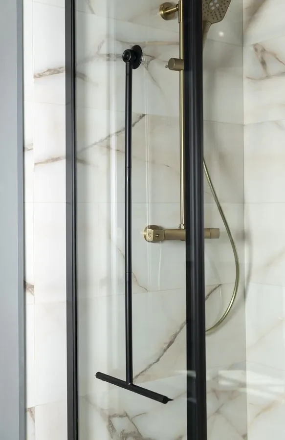 Aqualine Aqualine, Podlahová stierka 300x890mm, čierna, SQ121B