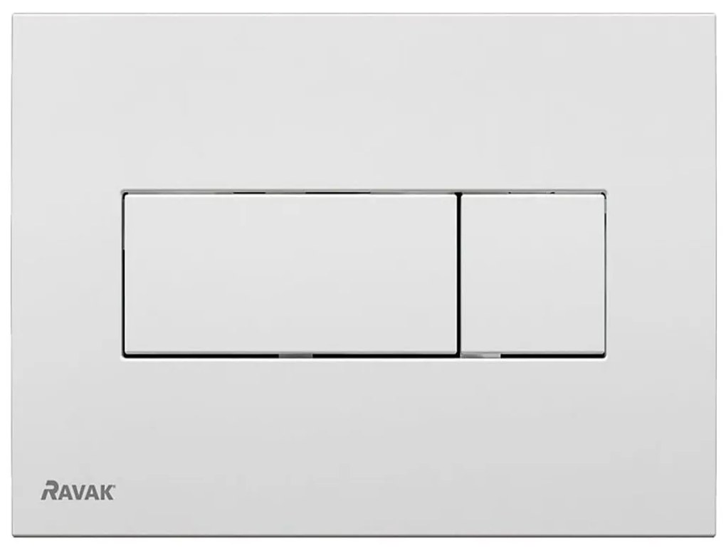 Ravak X01457 - Splachovacie tlačidlo UNI 24,7x16,5 cm biela