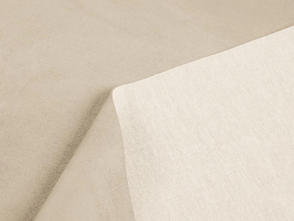 Biante Oválny obrus/imitácia brúsenej kože Alcantara ALC-007 Krémovo béžový 120x180 cm
