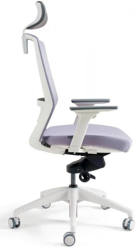 bestuhl -  BESTUHL Kancelárska stolička J17 WHITE SP sivá