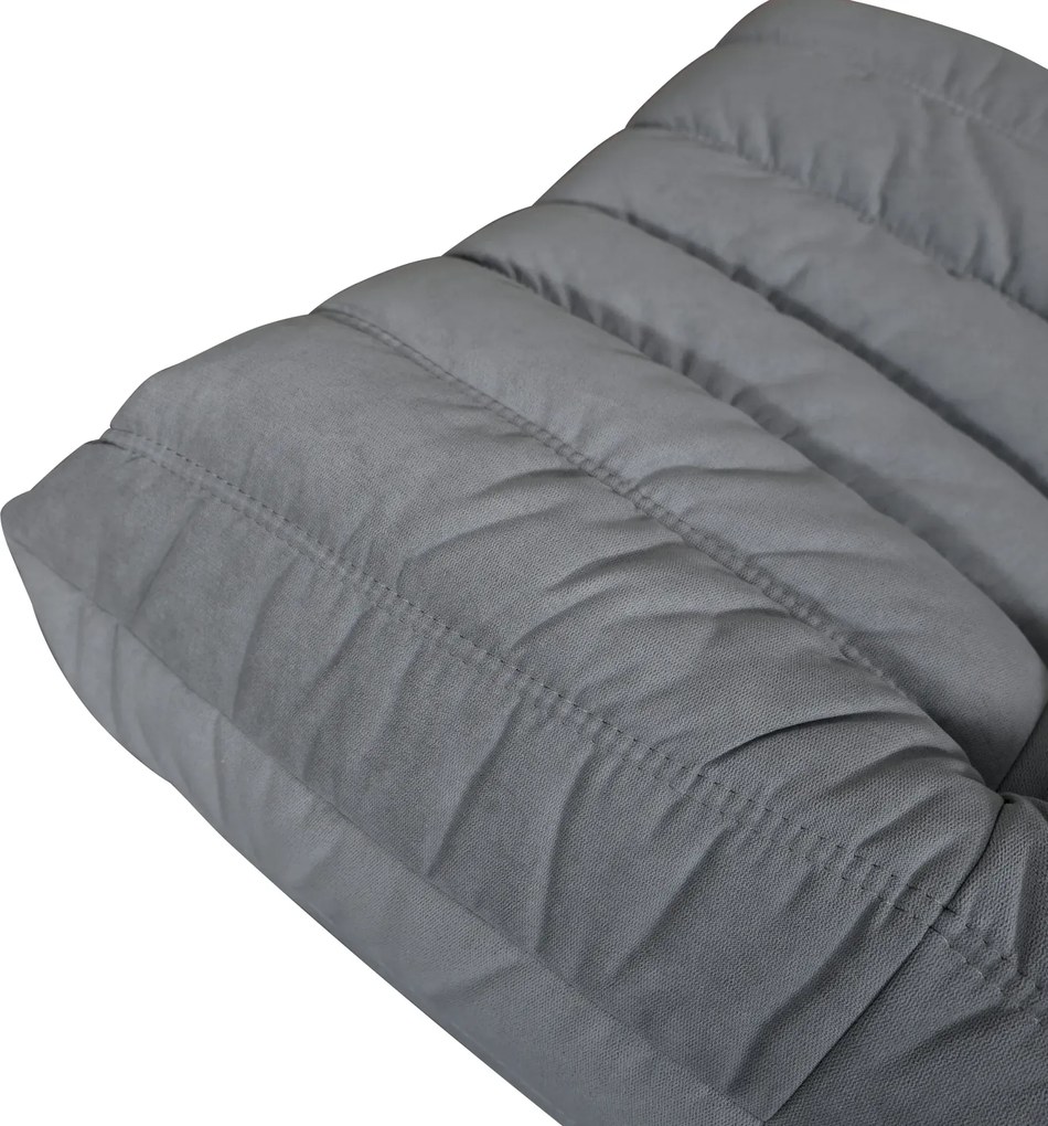 Taburet Nua 86 cm zamat sivý