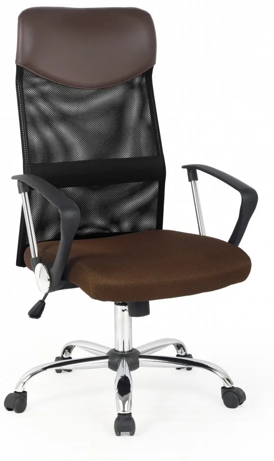 Kancelárska otočná stolička VIRE - látka, sieť, viac farieb Čierna
