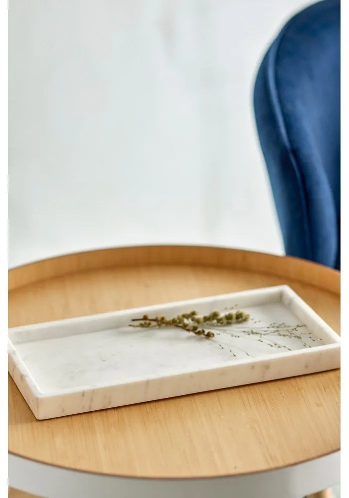 Mramorová dekoratívna tácka 18x38 cm Majsa – Bloomingville