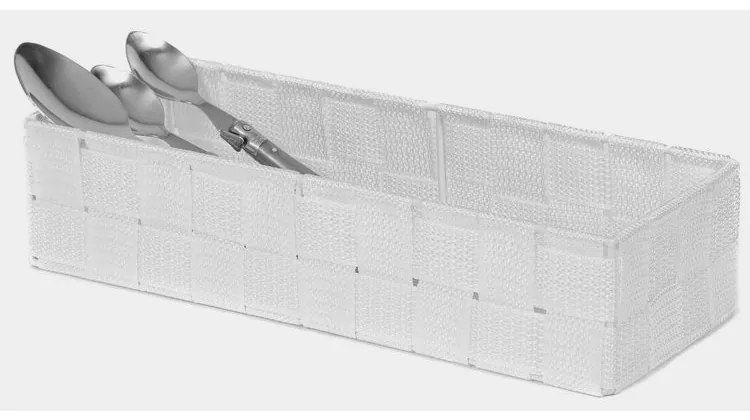 Úložný organizér Compactor TEX 30 x 12 x 7 cm, biela