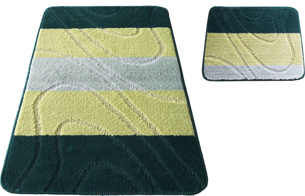 DY Kúpeľňová sada koberčekov Montana 05 - zelená