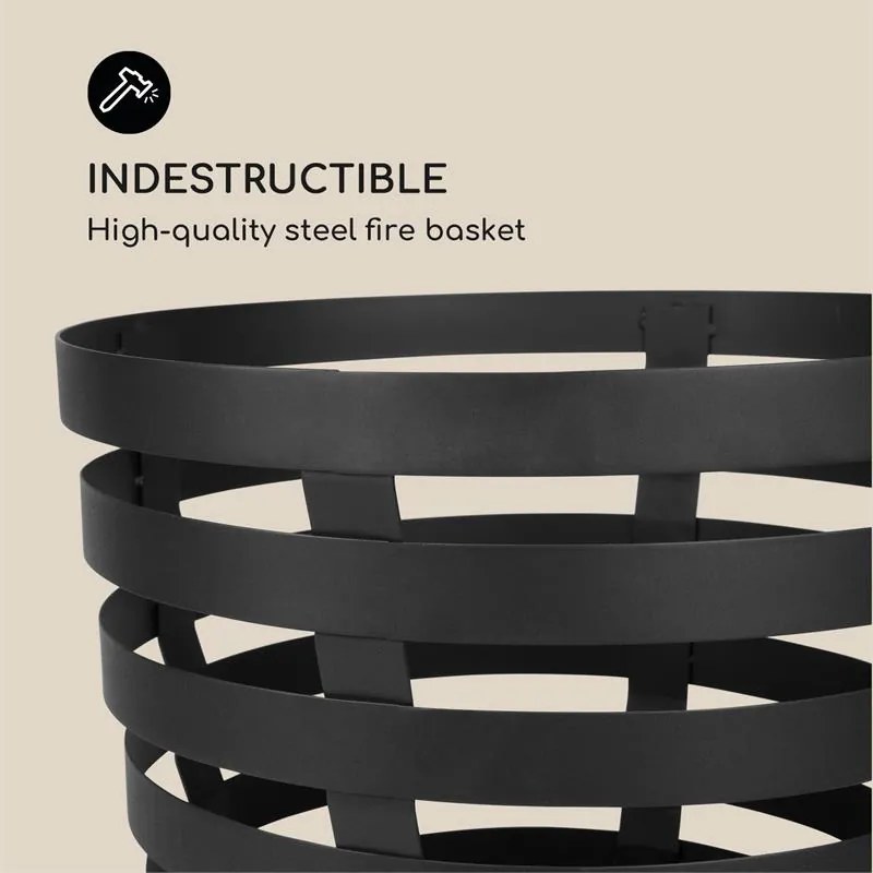 Blumfeldt Verus, ohnisko, kôš na oheň, oceľ, stabilné postavenie, pevné, čierne