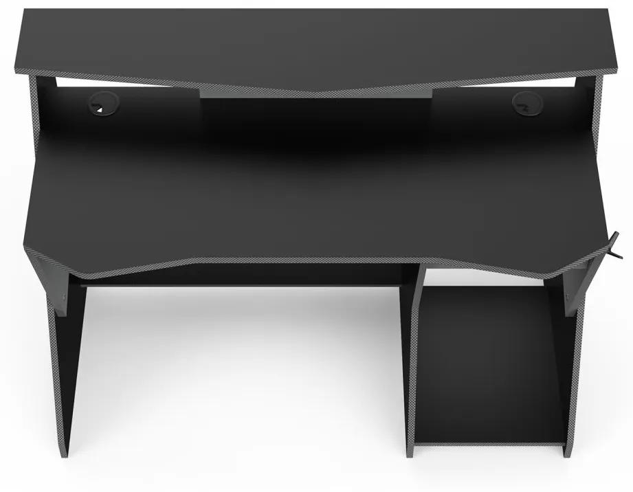 IDEA nábytok PC stôl SKIN sivý/čierny