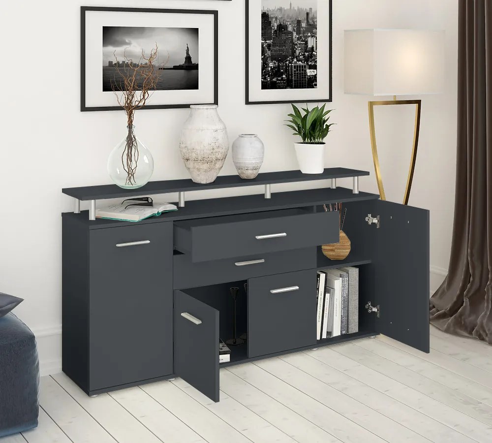 Skrinka HANOLA, grafitová