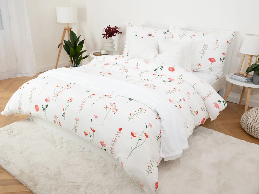 Francúzske obliečky Mako jersey – Vlčie maky biele