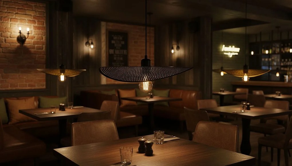 Toolight Toolight, stropné svietidlo 1xE27 APP1470-1CP čierna-zlatá matná, OSW-02447