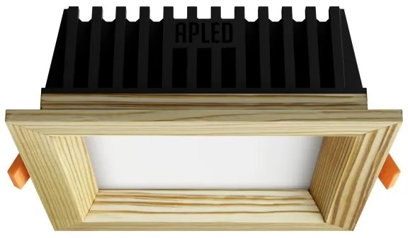 APLED -LED Podhľadové SQUARE WOODLINE LED/6W/230V 4000K 12x12 cm borovica masív