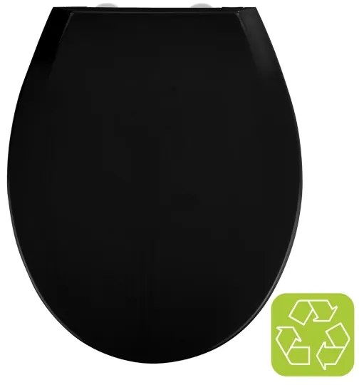 WENKO 23443100-WC sedadlo KOS 44x37 cm čierna/strieborná