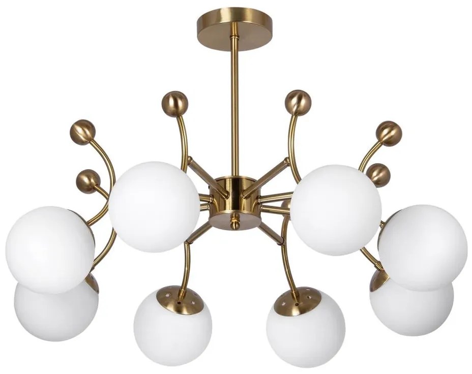 Luster na tyči 8xE27/60W/230V zlatá