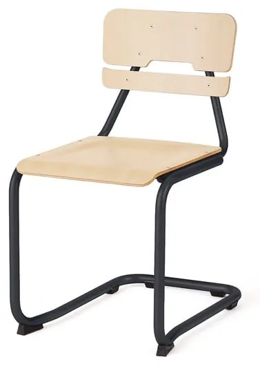 Školská stolička LEGERE II, V 450 mm, antracit, breza