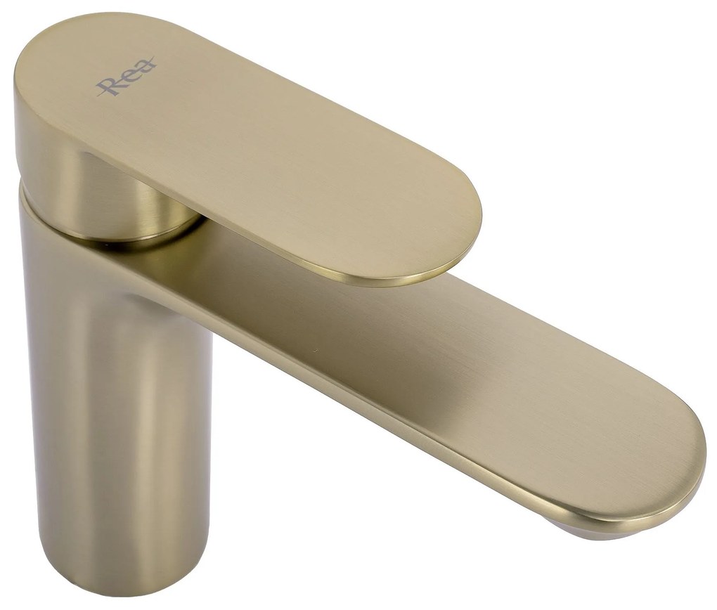 Rea Drop, umývadlová batéria h-145, zlatá matná, REA-B8975