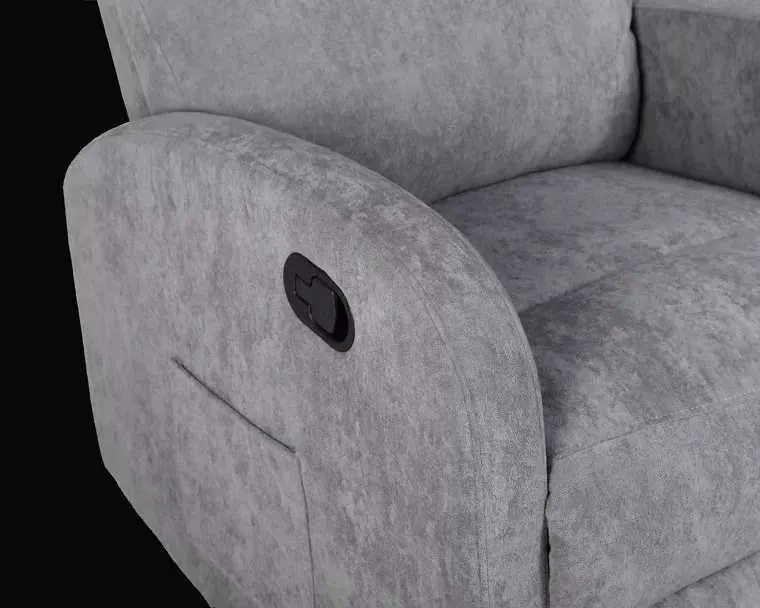 LuxuryForm DESIGN Televízne kreslo BRUNO otočné s polohovaním - šedé