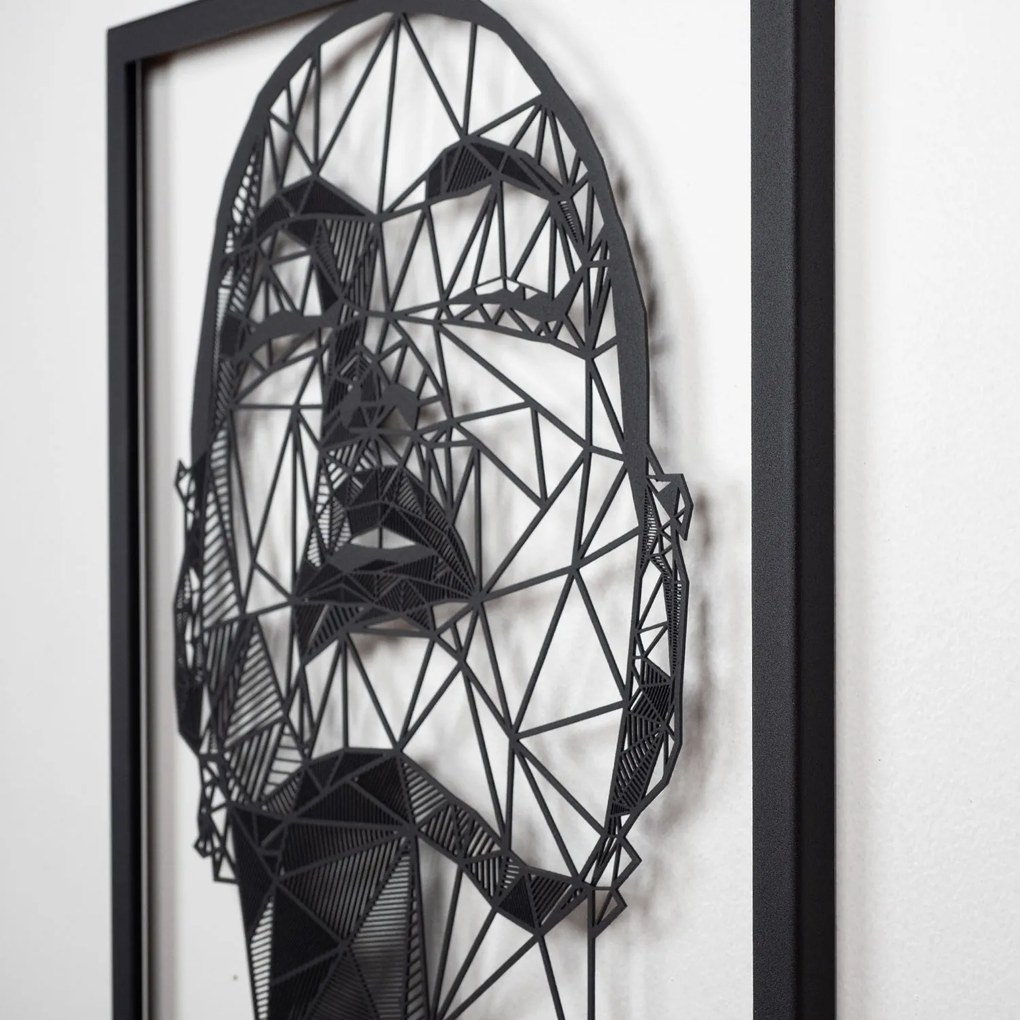 Nástenná kovová dekorácia Antonietta čierna