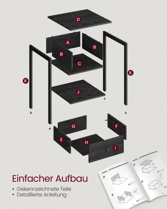 Set dvoch nočných stolíkov LET506B56