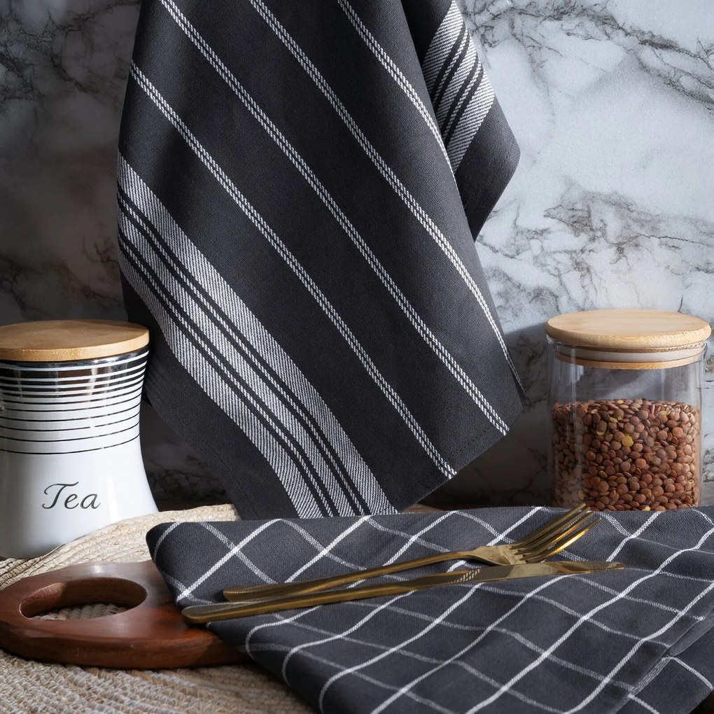 KUCHYNSKÁ UTIERKA RUBI SADA 2 KS 50X70 CM SIVÉ