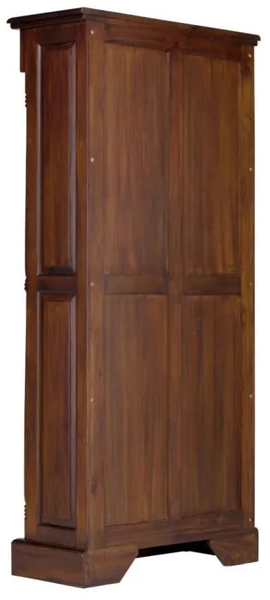 furniture-nabytek.cz - Masivní knihovna Cambridge II z mahagonu, lakovaná, hnědá – 85×36×180 cm