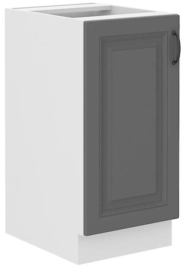 Kuchynská skrinka Stilo dustgrey/biely 40d 1f bb