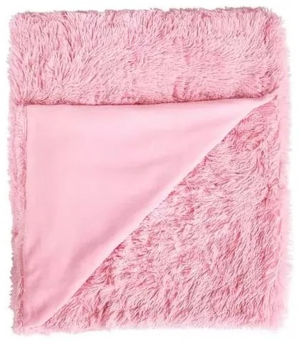 Ružové mikroplyšové obliečky Catherine Lansfield Cuddly, 200 x 200 cm