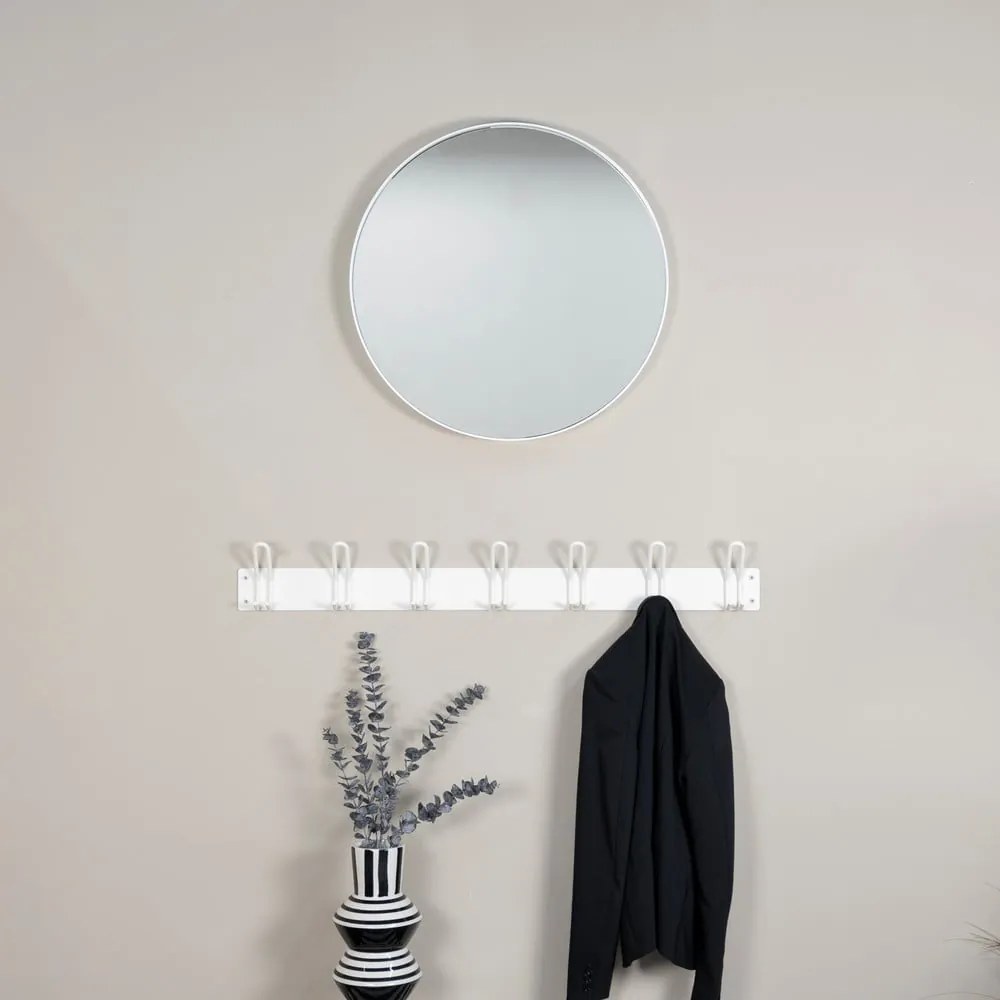 Biely kovový nástenný vešiak 100 cm Miles – Spinder Design