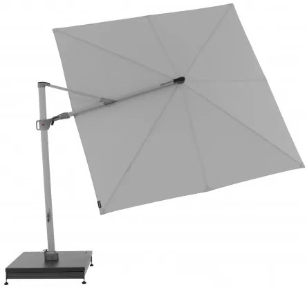 Knirps KNIRPS 320 x 320 cm - luxusný výkyvný záhradný slnečník s bočnou tyčou : Farba slnečníka - Světle šedá
