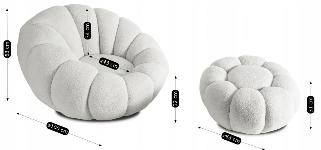 PROXIMA.store - Otočné kreslo PETTIT FARBA: sivá