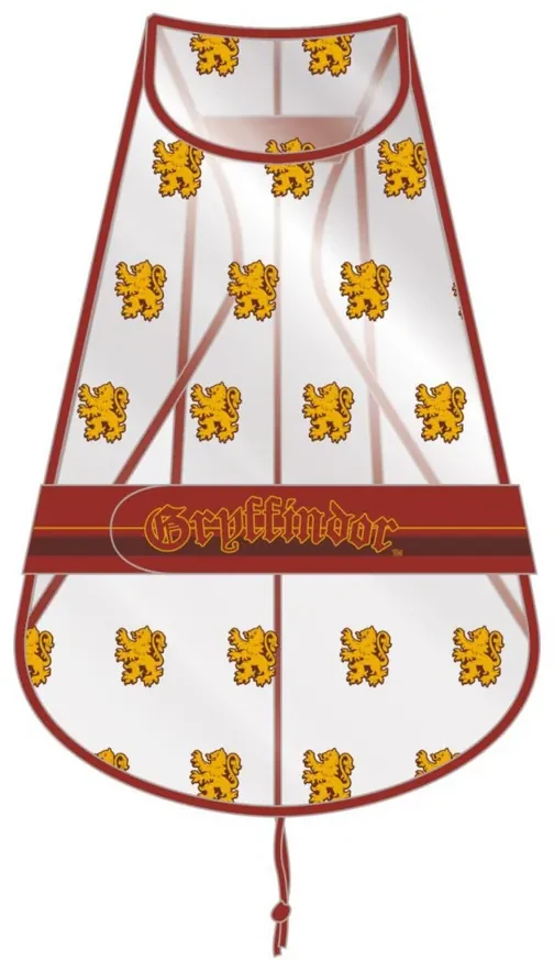 Harry Potter Nebelvír pršiplášť pre psa, S