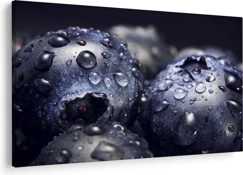 Obraz ovocia s kvapkami vody (90x60 cm)