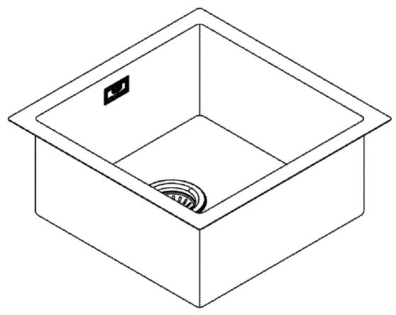 GROHE 31578SD1 - Nerezový drez K700 464 x 464 x 200