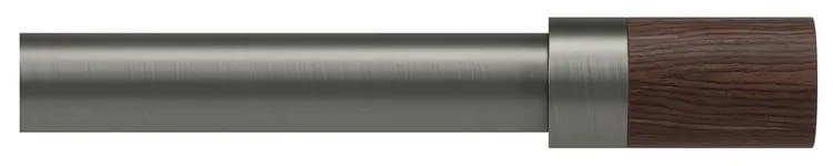 Oceľová roztiahnuteľná garniža 183 - 366 cm Blok - Umbra